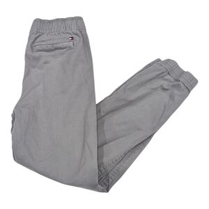 Tommy Hilfiger Gray Joggers Chinos Preppy Pants Boys Size 8 10